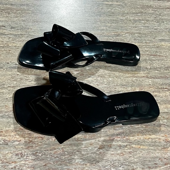 Jeffrey Campbell jelly thong sandals with bow - Picture 3 of 8